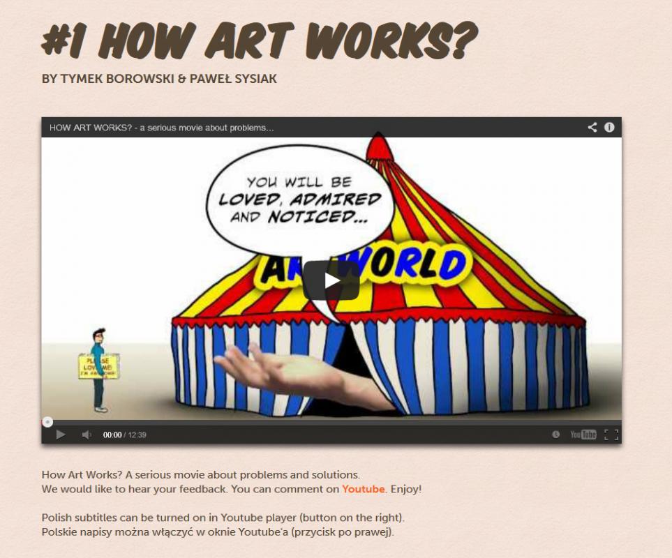 Billy Gallery, How Art Works - Post-New Media Art - Co widać? Polska sztuka teraz